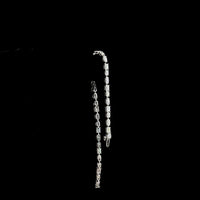 14K White Gold East-West Tennis Bracelet with Emerald, Marquise, and Oval Lab Diamonds - 6.11 Carats Total Diamond Weight - Covaloro Fine Jewelry