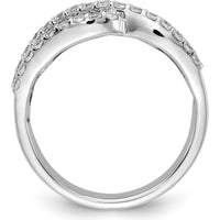14K White Gold Emerald and Diamond Ring with Baguette Emeralds and Round Diamonds by 0