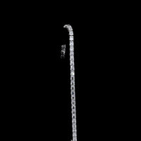 14K White Gold Emerald Cut and Round Diamond Tennis Bracelet - 8.94 Carat Total Weight Lab Grown Diamonds - Covaloro Fine Jewelry
