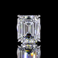 14K White Gold Emerald Cut Lab Diamond Stud Earrings - 1.82 Carat Total Weight with D VVS1 Clarity and Prong Setting - Covaloro Fine Jewelry