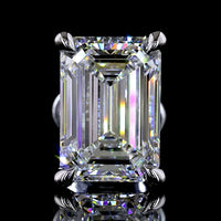 14K White Gold Emerald Cut Lab Diamond Stud Earrings - 4.52 Carat Total Weight (E VVS1/VVS2, IGI Certified) - Covaloro Fine Jewelry