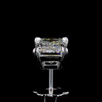 14K White Gold Emerald Cut Lab Diamond Stud Earrings - 4.52 Carat Total Weight (E VVS1/VVS2, IGI Certified) - Covaloro Fine Jewelry