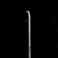 14K White Gold Emerald Cut Lab Diamond Tennis Bracelet - 9.38 Carat Total Weight with E-F VS Clarity Diamonds (Total Diamond Weight 18.76 Carats Including Setting) - Covaloro Fine Jewelry
