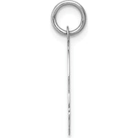 14K White Gold Engravable Right-Facing Boy Charm - Polished Finish by Oro Pregiato