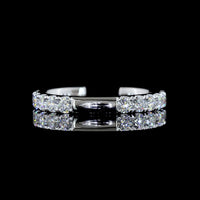 14K White Gold Eternity Band with 20 Brilliant Cut Lab Diamonds in Micro Pavé Setting - 0.92 Carat Total Diamond Weight - Covaloro Fine Jewelry