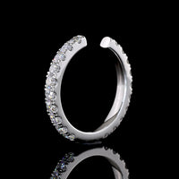 14K White Gold Eternity Band with 20 Brilliant Cut Lab Diamonds in Micro Pavé Setting - 0.92 Carat Total Diamond Weight - Covaloro Fine Jewelry