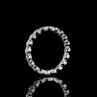 14K White Gold Eternity Band with Bezel-Set Round Lab Diamonds - 1.03 Carat Total Weight, E-F Color VS1 Clarity - Covaloro Fine Jewelry