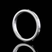 14K White Gold Eternity Band with Flush Set Round Lab Diamonds - 0.13 Carat Total Weight - Covaloro Fine Jewelry