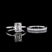 14K White Gold Eternity Band with Pave Set Round Lab Diamonds - 0.60 Carat Total Weight, 33 Stones - Covaloro Fine Jewelry