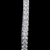 14K White Gold Eternity Band with Pave Set Round Lab Diamonds - 0.60 Carat Total Weight, 33 Stones - Covaloro Fine Jewelry