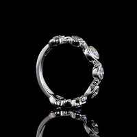 14K White Gold Eternity Band with Seven Bezel-Set Round Lab Diamonds - 1.57 Carat Total Weight - Covaloro Fine Jewelry