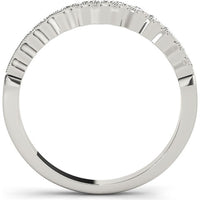 14K White Gold Ethically Sourced Lab Diamond Wedding Band - 0.067 Carats Total Diamond Weight - Size 7 by Robinson's Jewelers