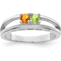 14K White Gold Family Jewelry Ring Mounting - 3mm Band Width, Rhodium Plated by Oro Pregiato
