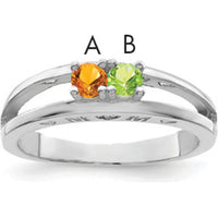 14K White Gold Family Jewelry Ring Mounting - 3mm Band Width, Rhodium Plated by Oro Pregiato