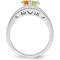 14K White Gold Family Jewelry Ring Mounting - 3mm Band Width, Rhodium Plated by Oro Pregiato