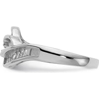 14K White Gold Family Jewelry Ring Mounting - Customizable Band for Sentimental Heirloom by Oro Pregiato