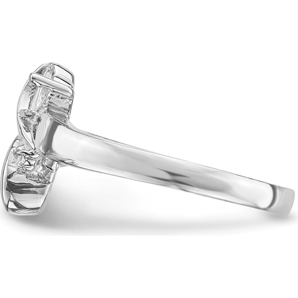 14K White Gold Family Jewelry Ring Mounting - Customizable for Mother's & Family Stones by Oro Pregiato