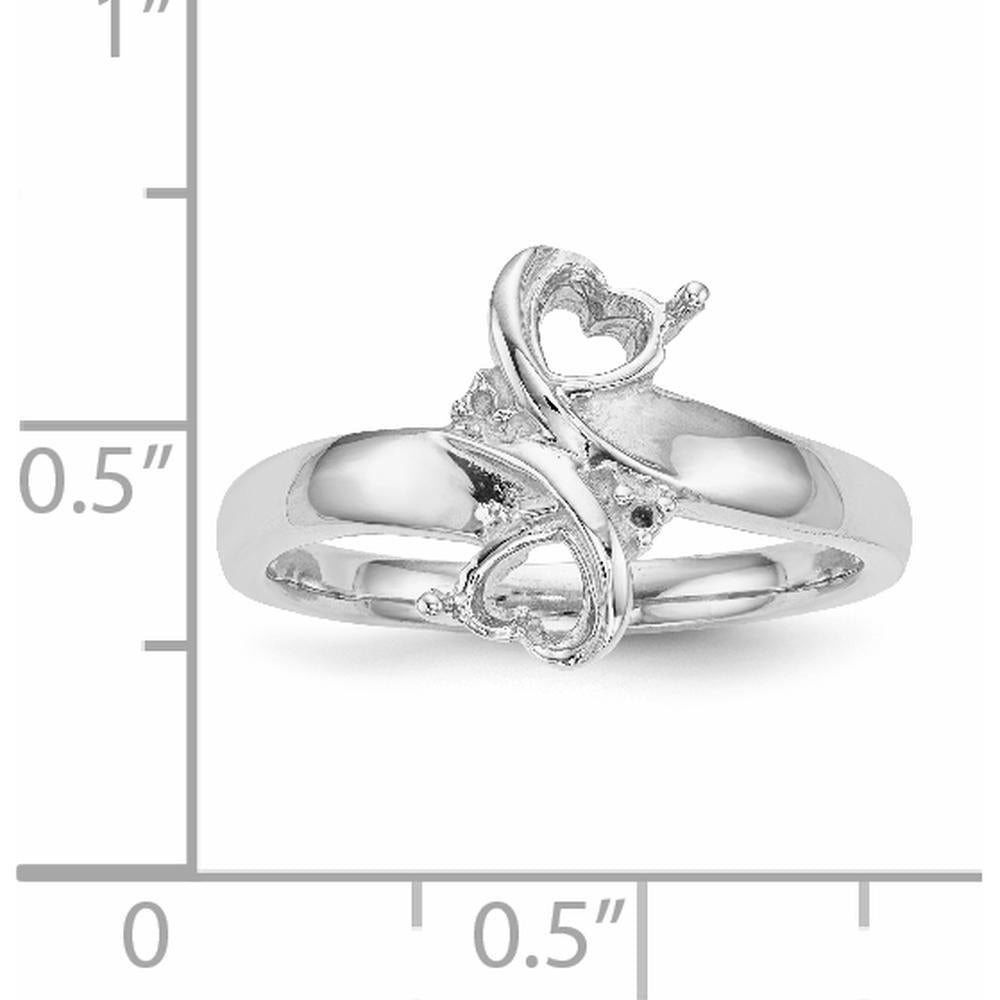 14K White Gold Family Jewelry Ring Mounting - Customizable for Mother's & Family Stones by Oro Pregiato