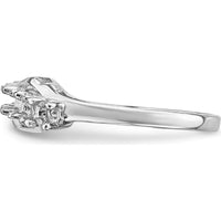 14K White Gold Family Jewelry Ring Mounting - Customizable with Personal Stones by Monteluci Fine Jewelry