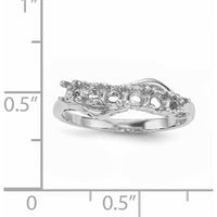 14K White Gold Family Jewelry Ring Mounting - Customizable with Personal Stones by Monteluci Fine Jewelry
