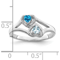14K White Gold Family Jewelry Ring Mounting - Polished Band, Rhodium Plating, 2mm Band Width by Oro Pregiato