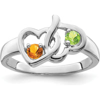 14K White Gold Family Jewelry Ring Mounting - Polished Finish by Oro Pregiato