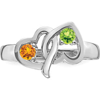 14K White Gold Family Jewelry Ring Mounting - Polished Finish by Oro Pregiato