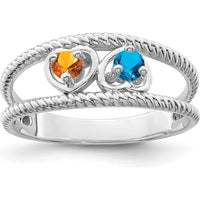14K White Gold Family Jewelry Ring Mounting with Polished Finish - Sizeable Band by Oro Pregiato