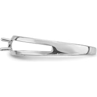 14K White Gold Family Jewelry Ring Mounting with Rhodium Plating - 3mm Wide Band by Oro Pregiato