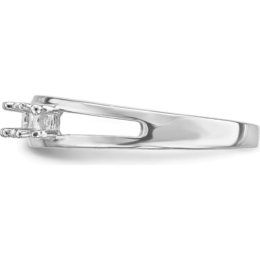 14K White Gold Family Ring with Aquamarine, Ruby, Peridot, Pink Sapphire & Blue Sapphire - 5 Stones Total by Oro Pregiato
