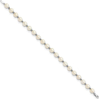 14K White Gold Freshwater Cultured Pearl Bracelet - 6-7mm Pearls by Monteluci Fine Jewelry
