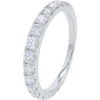14K White Gold Halo Bridal Set with Round Lab Grown Diamonds - 3.00 Carat Total Diamond Weight
