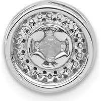 14K White Gold Halo Diamond Semi-Mount Pendant - 0.24 Carat Total Diamond Weight by Monteluci Fine Jewelry