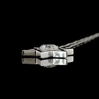 14K White Gold Heart Shape Lab Diamond Solitaire Pendant - Star of David Motif with 1.02 Carat E-F VVS2 Diamond - Covaloro Fine Jewelry