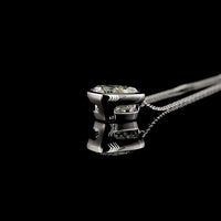 14K White Gold Heart Shape Solitaire Pendant with Bezel Set Lab Diamond - 3.06 Carat Total Diamond Weight - Covaloro Fine Jewelry