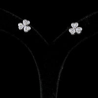 14K White Gold Heart Shape Stud Earrings with Bezel-Set Lab Diamonds - 2.07 Carats Total Diamond Weight, E-F VS Clarity - Covaloro Fine Jewelry