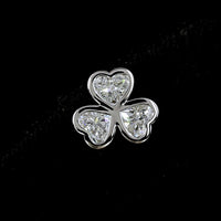 14K White Gold Heart Shape Stud Earrings with Bezel-Set Lab Diamonds - 2.07 Carats Total Diamond Weight, E-F VS Clarity - Covaloro Fine Jewelry