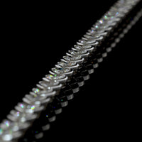 14K White Gold Heart Shape Tennis Bracelet with East-West Bezel Set Lab Diamonds - 5.43 Carat Total Weight - Covaloro Fine Jewelry