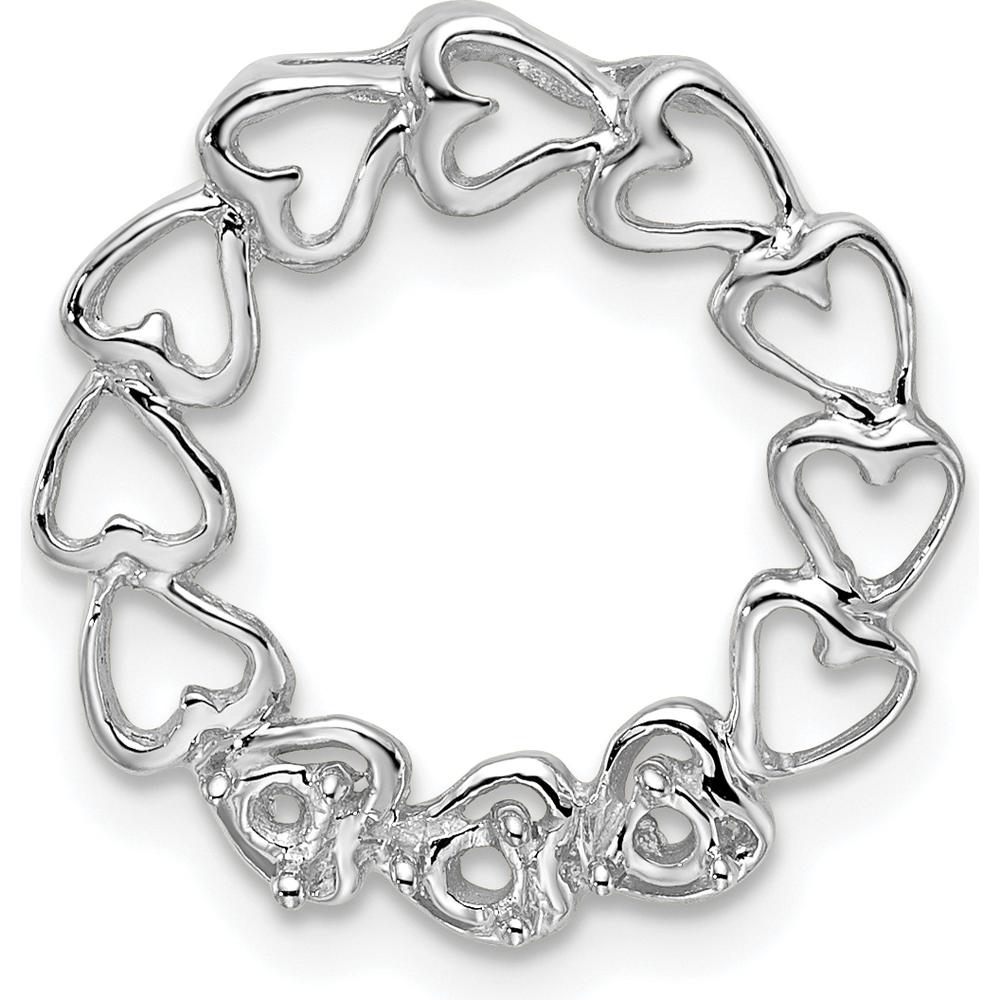 14K White Gold Heart-Shaped Ring with Aquamarine, Peridot, and Ruby Stones by Oro Pregiato
