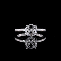14K White Gold Hidden Halo Ring with 1.50 Carat D VVS2 Round Brilliant Lab Diamond and 0.07 Carat E VS1 Diamond Accents - 1.57 Total Carat Weight - Covaloro Fine Jewelry