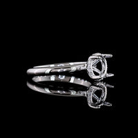 14K White Gold Hidden Halo Ring with 1.50 Carat D VVS2 Round Brilliant Lab Diamond and 0.07 Carat E VS1 Diamond Accents - 1.57 Total Carat Weight - Covaloro Fine Jewelry