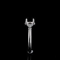 14K White Gold Hidden Halo Ring with 1.50 Carat D VVS2 Round Brilliant Lab Diamond and 0.07 Carat E VS1 Diamond Accents - 1.57 Total Carat Weight - Covaloro Fine Jewelry