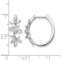 14K White Gold Huggie Diamond Earrings with Natural Round Diamonds - 0.02 Carats Total Diamond Weight by Monteluci Fine Jewelry