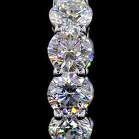 14K White Gold Huggie Earrings with 14 Round Brilliant Cut Lab Diamonds - 3.10 Carat Total Diamond Weight - Covaloro Fine Jewelry