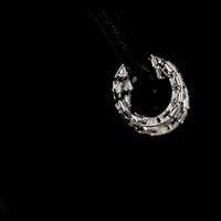 14K White Gold Huggie Earrings with Bezel Set Radiant Cut Lab Diamonds - 3.16 Carat Total Weight - Covaloro Fine Jewelry