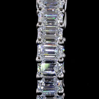 14K White Gold Huggie Earrings with Emerald Cut Lab Diamonds - 1.53 Carats Total Diamond Weight (E-F Color, VS1 Clarity) - Covaloro Fine Jewelry