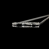 14K White Gold Infinity Motif Pendant with 24 Prong-Set Round Lab Diamonds - 0.46 Carat Total Diamond Weight, E-F Color, VS Clarity - Covaloro Fine Jewelry