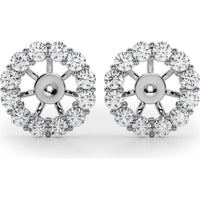 14K White Gold Lab Diamond Earrings - 0.9 Carat Total Weight Brilliance by Robinson's Jewelers