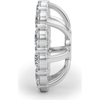 14K White Gold Lab Diamond Earrings - 0.9 Carat Total Weight Brilliance by Robinson's Jewelers