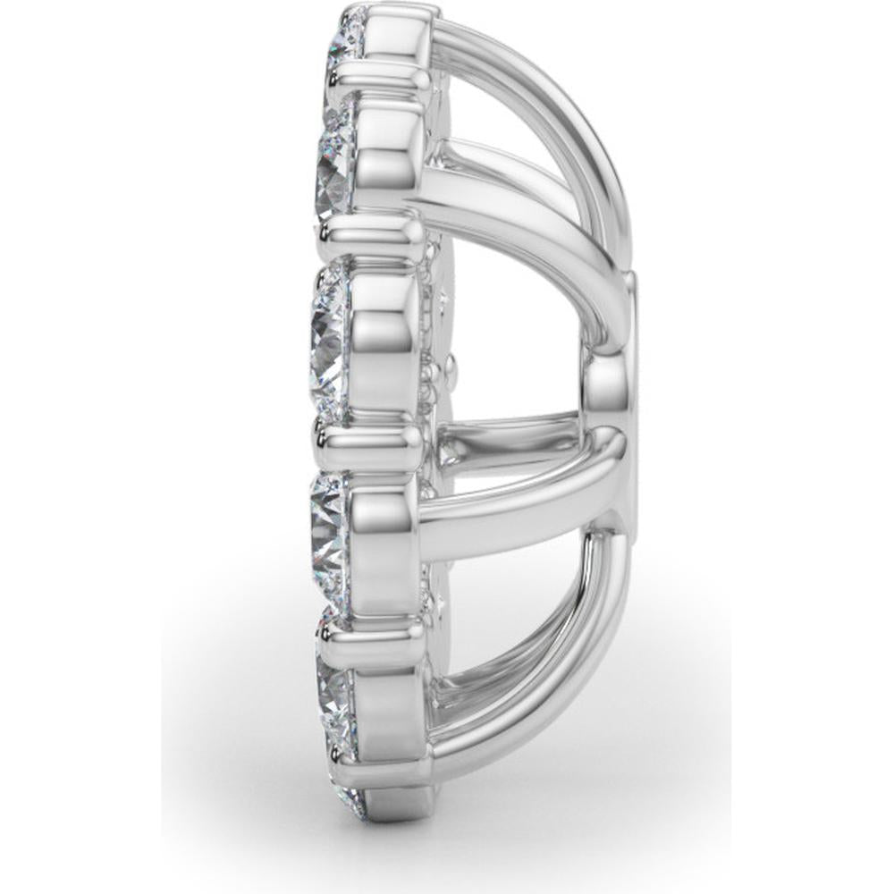 14K White Gold Lab Diamond Earrings - 0.9 Carat Total Weight Brilliance by Robinson's Jewelers